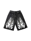 Shorts Jeans " White Flam  Queime o Frio"
