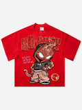 Camiseta Glitter Mármore Carmesim