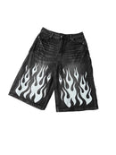 Shorts Jeans " White Flam  Queime o Frio"