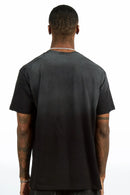 Camiseta Thorne Preta Oversized com Estampa
