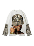NOISSEY Real Tree "Rhinestone NY" — Manga Longa 2 em 1