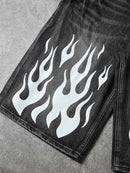 Shorts Jeans " White Flam  Queime o Frio"