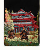 Jaqueta Lona Bordado Era Edo — Duelo de Samurais