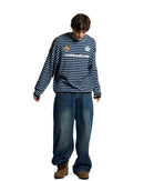 Calça jeans  com estampa de estrelas