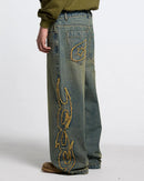 Calça Tribal Desgastada