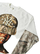 NOISSEY Real Tree "Rhinestone NY" — Manga Longa 2 em 1