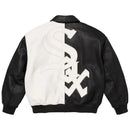 Jaqueta Varsity de Couro Supreme x Chicago White Sox 'Preta'