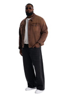 Jaqueta Jeans Estilo Trucker Essential Hue - Marrom