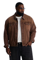 Jaqueta Jeans Estilo Trucker Essential Hue - Marrom