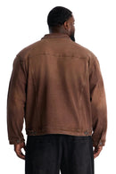 Jaqueta Jeans Estilo Trucker Essential Hue - Marrom