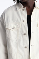 Jaqueta jeans oversized estilo trucker