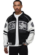 Jaqueta Varsity Jersey Certificada com Gola e Corte Regular
