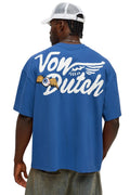 Camiseta Von Dutch Signature Oversized - Azul Marinho