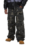Calça Cargo Camuflada — Utilitária com Zíper Removível
