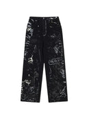 Calça Jeans Reta Streetwear Preto