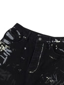 Calça Jeans Reta Streetwear Preto