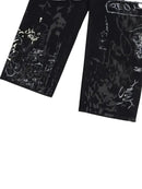 Calça Jeans Reta Streetwear Preto