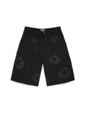 Bermuda Cargo Mono Wreath Preta