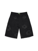 Bermuda Cargo Mono Wreath Preta