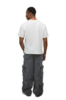 Calça Jeans Cargo Lavagem Ácida 2-em-1 — Removível em Shorts