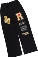 Conjunto Urbano Preto — Polo Cropped + Calça Moletom Proibido
